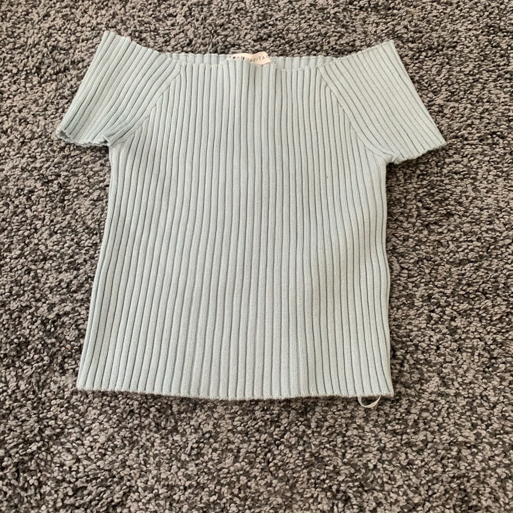 Urban Heritage light blue crop top small